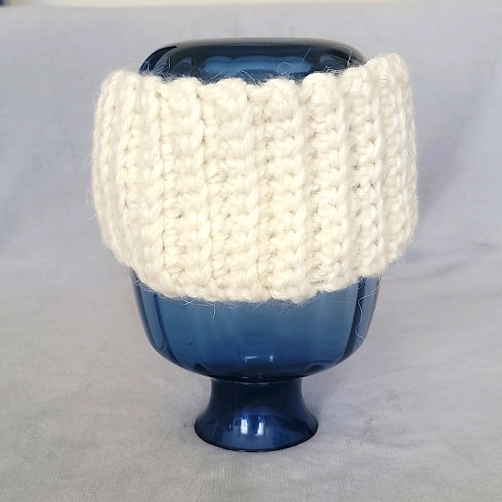 Ivory Handknitted Warm Stretchy Handband